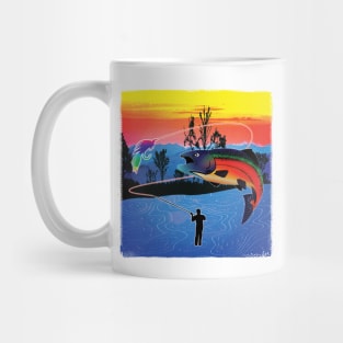 Fly Fishing for Rainbow Trout Mug